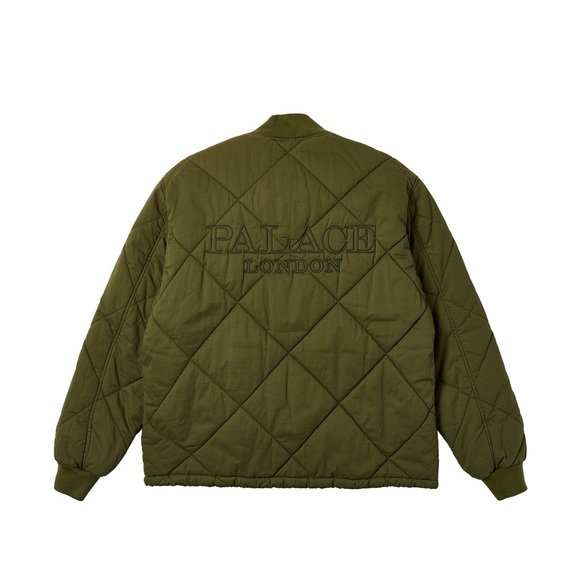 Palace London D-QUILT BOMBER THE DEEP GREEN Diamond